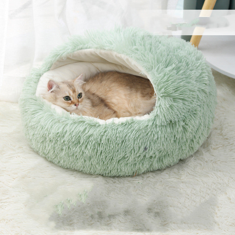 Cozy Shell-Shaped Pet Nest-Winter Warmth and Comfort