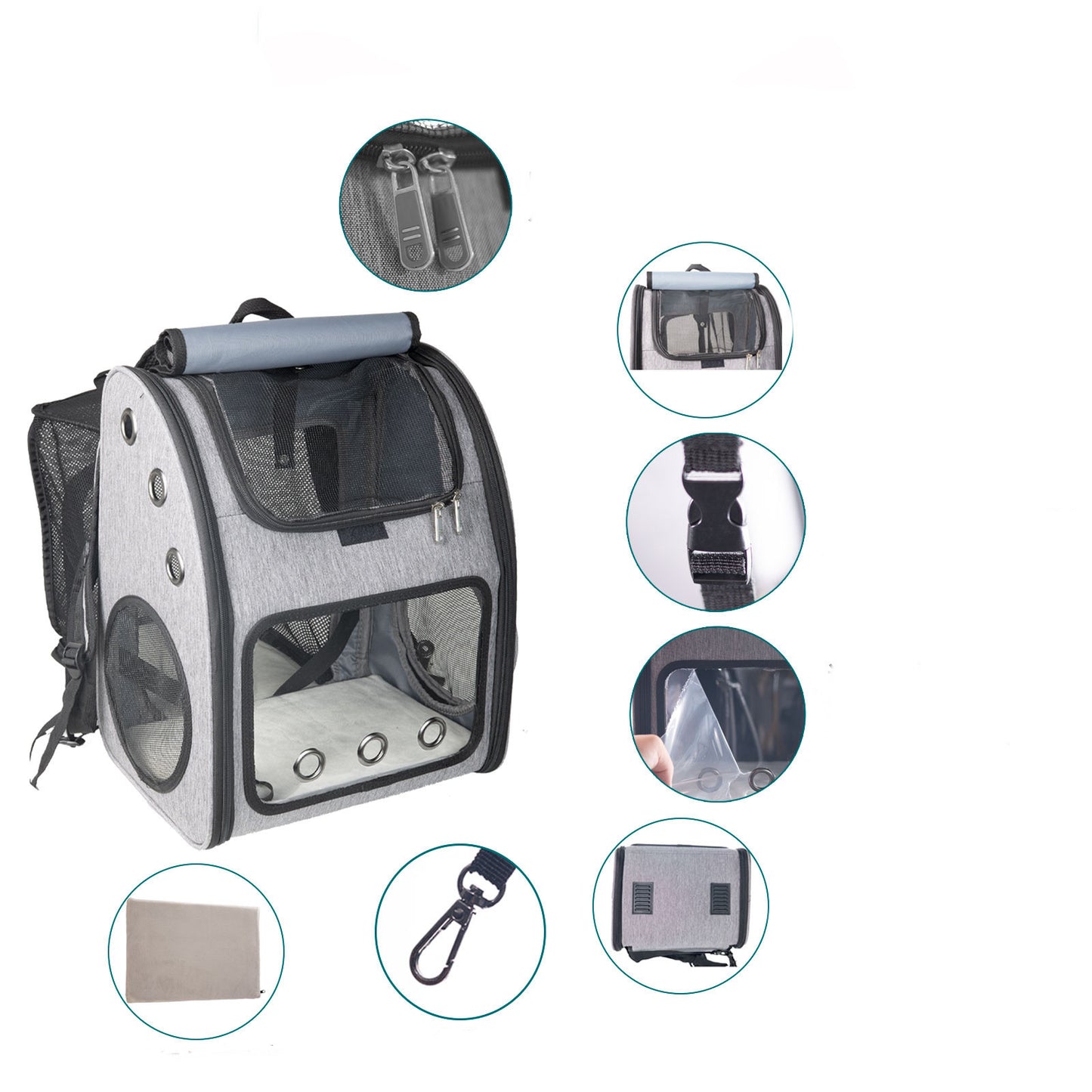 Portable Breathable Fold-able Pet Backpack