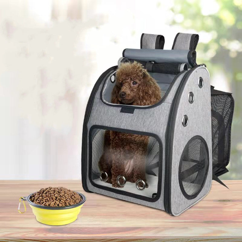 Portable Breathable Fold-able Pet Backpack