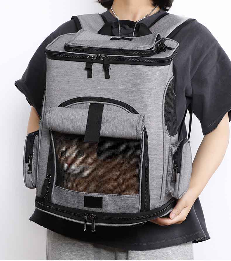 Erweiterbarer Katzen-Reiserucksack