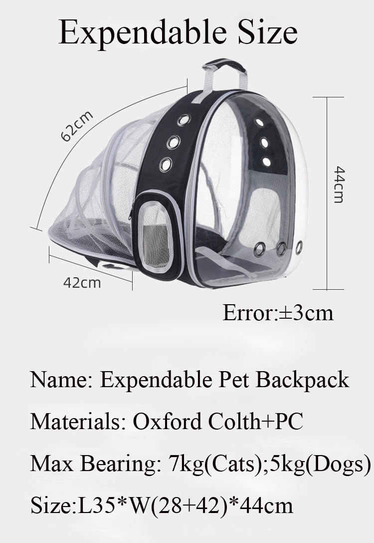 Expandable Cat backpack